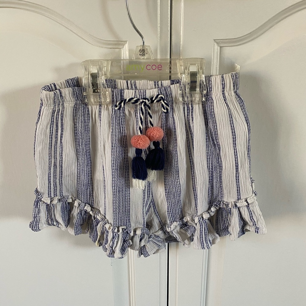 Jessica Simpson Rayon stripped shorts with tassels